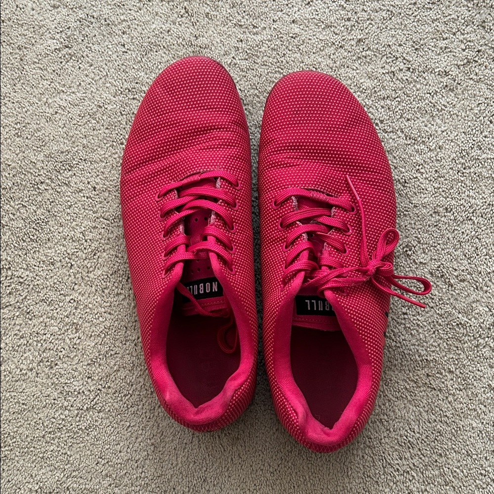 NOBULL Men’s Pink Sneakers worn 6 times.
